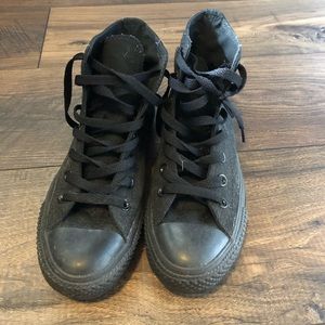 Black high top converse